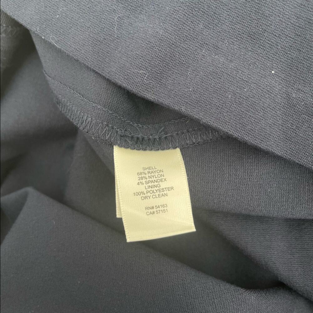 ELIZA J Dress Navy Cocktail Formal Business Wedding Pleated Long Sleeve NWT SZ 6 - Picture 11 of 13